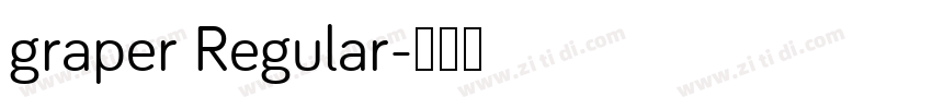 graper Regular字体转换
